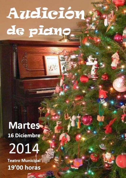 Cartel Audicion Piano Diciembre 2014